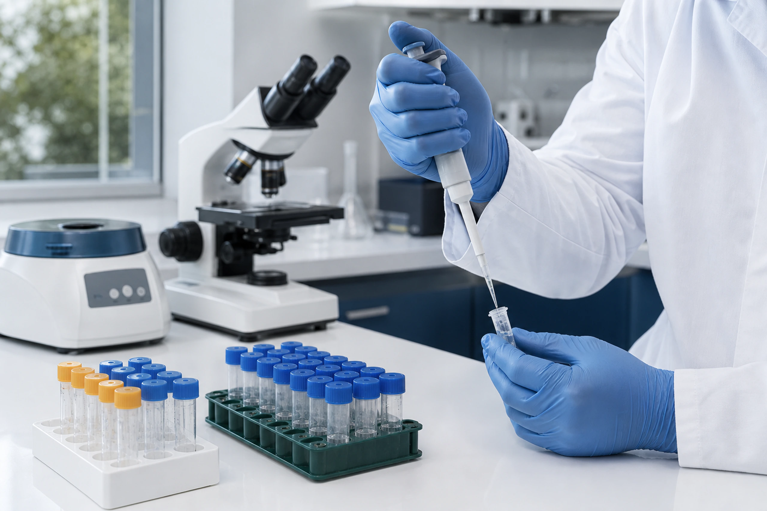 Rotina técnica em laboratório clínico